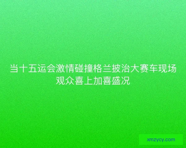 当十五运会激情碰撞格兰披治大赛车现场观众喜上加喜盛况
